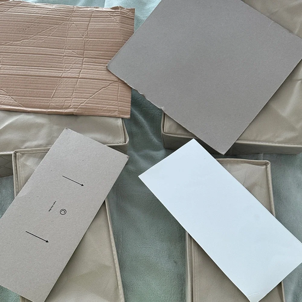 Beige Closet /Drawer Organizer Set (4 Pieces)